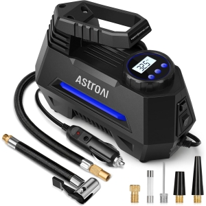 Blue AstroAI Tire Inflator Portable Air Compressor